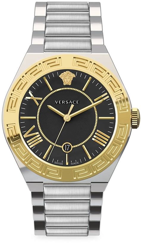 Versace New Landmark Gent Stainless Steel Bracelet Watch on 